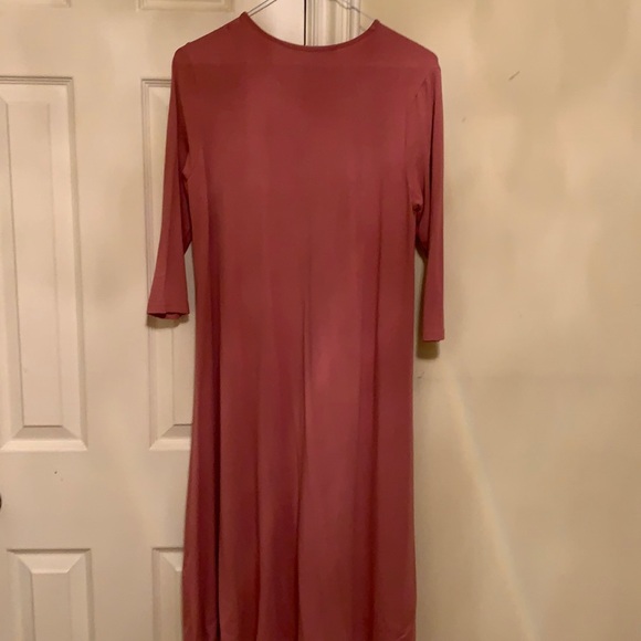 Coral pink midi dress - Picture 3 of 3